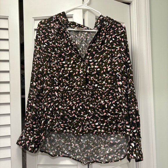 Zadig & Voltaire Tink Abstract Print Top Black Multicolor Size Small - Picture 3 of 5